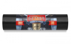 Мешки для мусора ПВД 300л в рул. БРОНЯ (105*150/60мкм 10шт/рул 6рул/кор) черные ВР-0014